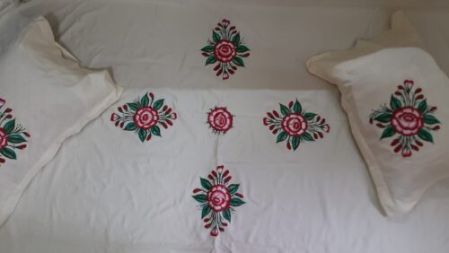 Bedsheet - Fabric painted - BS-FB-C1A4-DN03